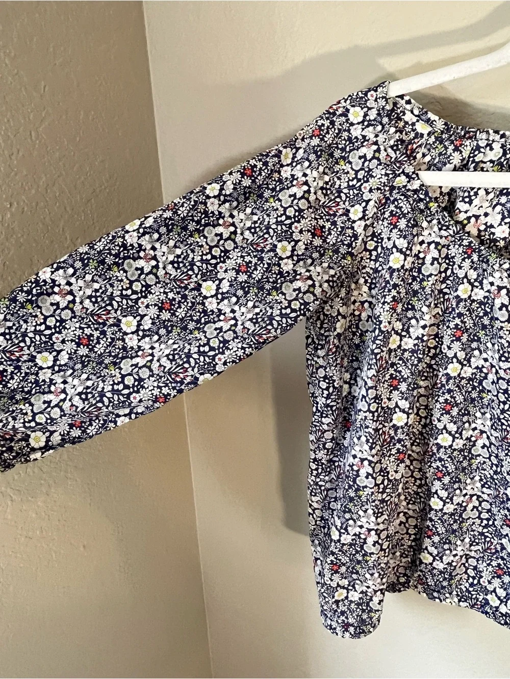 J.Crew Liberty London Floral Blouse XXS 100% Cotton Puff Sleeve Cottagecore Top